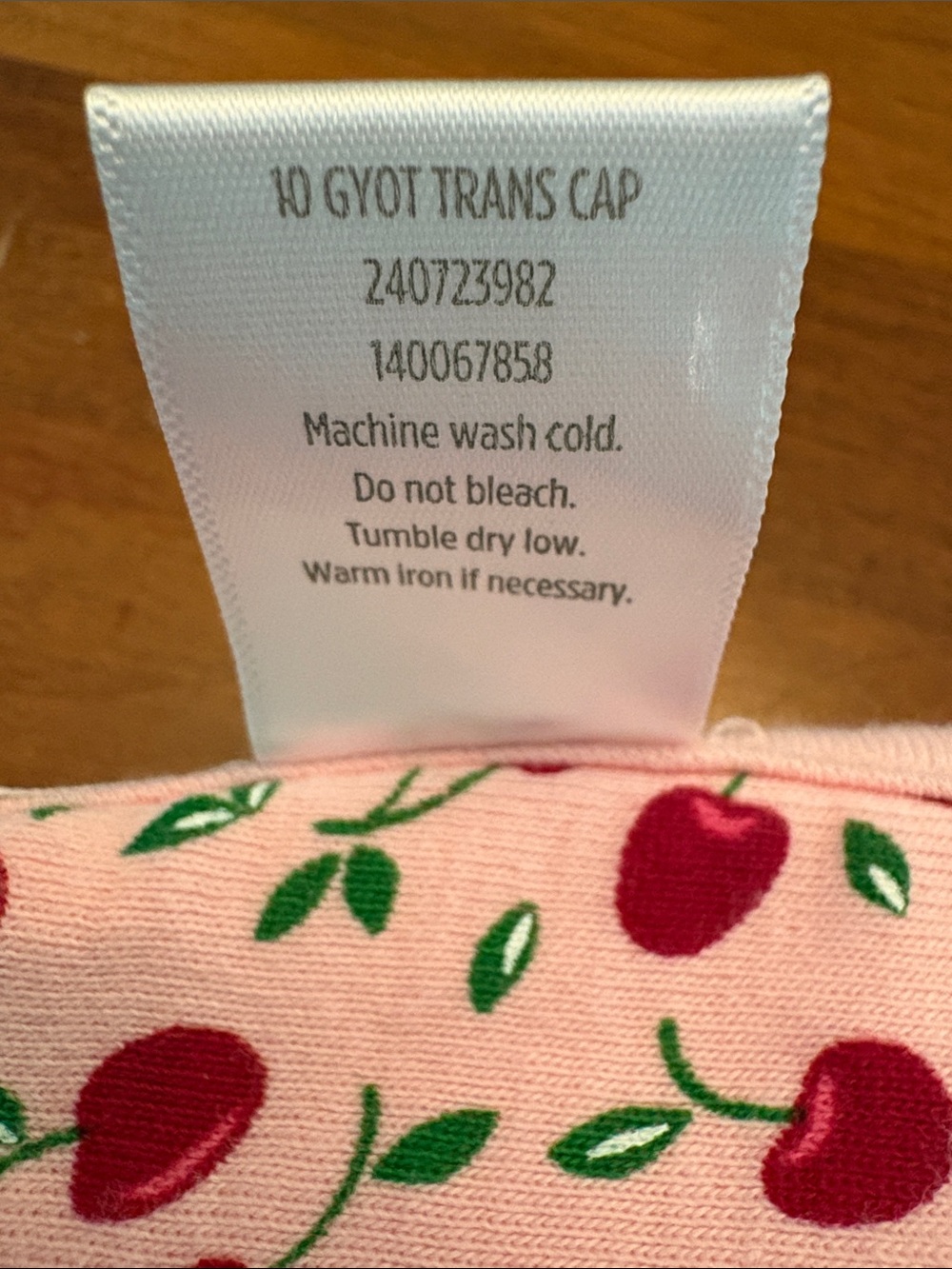 Vintage Gymboree Pink Cherry Print Baby Blanket - Picture 5 of 6